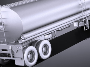 Peterbilt 389 Sleeper Cab Tanker 2017 vray 3D Model