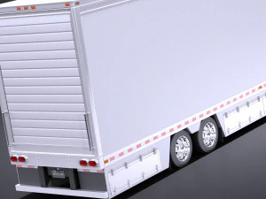 Peterbilt 389 Sleeper Cab Trailer 2017 vray 3D Model