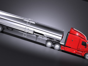 Peterbilt 579 Semi Truck Tanker 2017 vray Modelo 3D