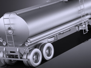 Peterbilt 579 Semi Truck Tanker 2017 vray Modelo 3D