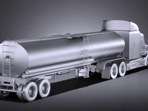 Peterbilt 579 Semi Truck Tanker 2017 vray 3D Модель