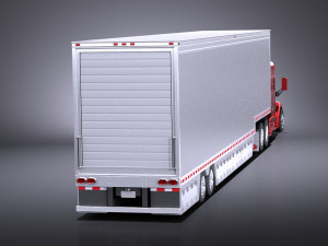 Peterbilt 579 Semi Truck Trailer 2017 vray Modelo 3D