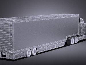 Peterbilt 579 Semi Truck Trailer 2017 vray Modelo 3D