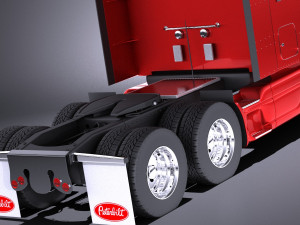 Peterbilt 579 Semi Truck 2017 vray Model 3D