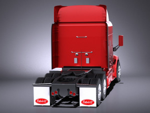 Peterbilt 579 Semi Truck 2017 vray Model 3D