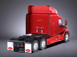 Peterbilt 579 Semi Truck 2017 vray 3D Model