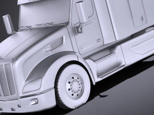 Peterbilt 579 Semi Truck 2017 vray 3D Model