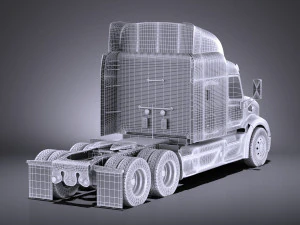 Peterbilt 579 Semi Truck 2017 vray 3D Model