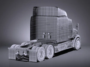 Peterbilt 579 Semi Truck 2017 vray 3D Model