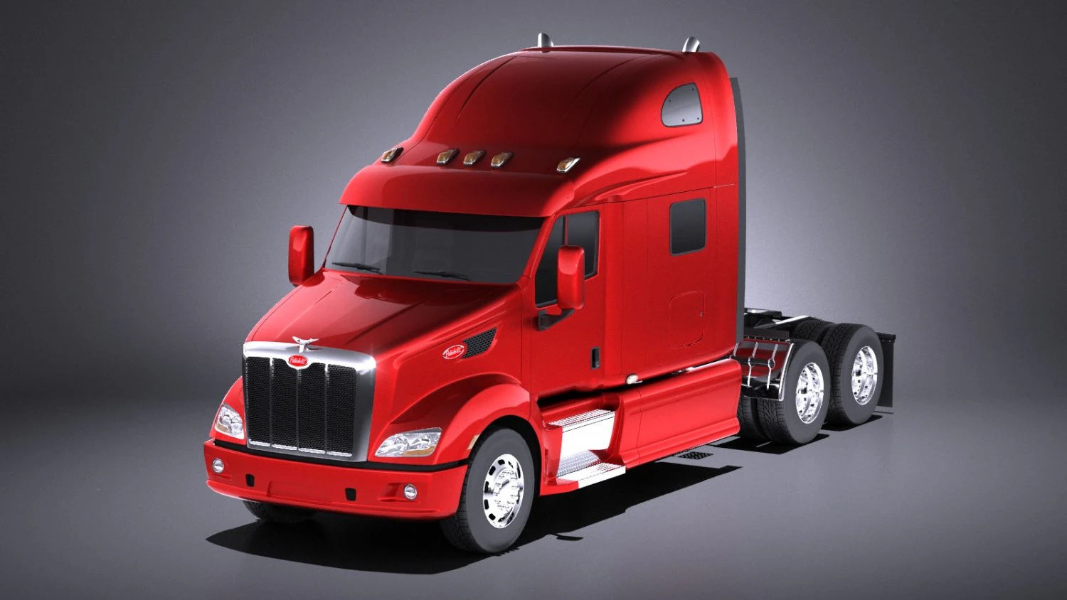 Peterbilt 587 2017 vray 3D Model .c4d .max .obj .3ds .fbx .stl .blend 
