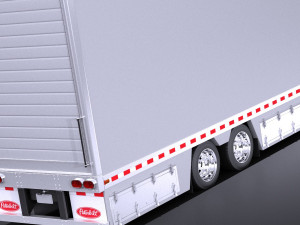 Peterbilt 587 2017 Truck with Trailer vray Modèle 3D