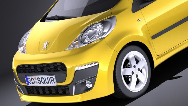 Peugeot 107 5 Door 2015 (V-Ray) 3D Model by SQUIR