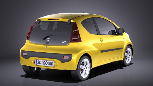 Peugeot 107 5 Door 2015 (V-Ray) 3D Model by SQUIR