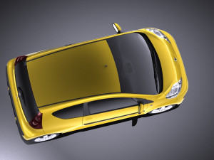 Peugeot 107 3-doors 2016 vray Modello 3D