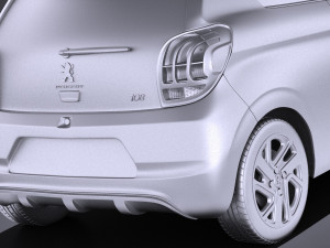 Peugeot 108 3-door 2017 vray 3D मॉडल