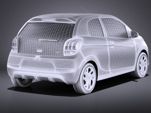 Peugeot 108 3-door 2017 vray 3D मॉडल