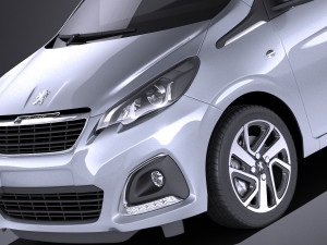 Peugeot 108 5-door 2017 vray 3D मॉडल