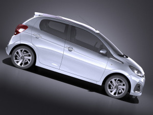 Peugeot 108 5-door 2017 vray 3D मॉडल