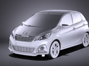 Peugeot 108 5-door 2017 vray 3D मॉडल