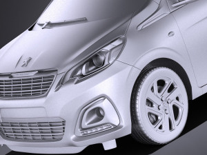 Peugeot 108 5-door 2017 vray 3D मॉडल
