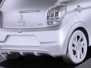 Peugeot 108 5-door 2017 vray 3D मॉडल
