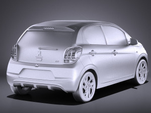 Peugeot 108 5-door 2017 vray 3D मॉडल