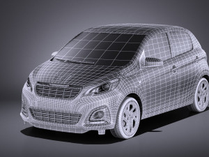 Peugeot 108 5-door 2017 vray 3D मॉडल