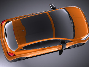 Peugeot 208 3-door 2018 vray Modelo 3D