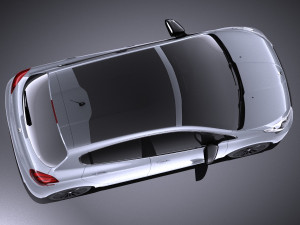 Peugeot 208 5-door 2018 vray Modelo 3D