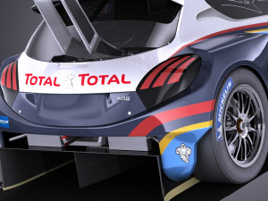 Peugeot 208 T16 Pikes Peak 2013 vray Modelo 3D