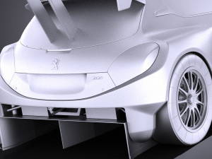 Peugeot 208 T16 Pikes Peak 2013 vray Modelo 3D