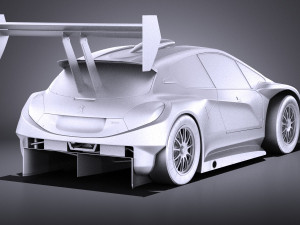 Peugeot 208 T16 Pikes Peak 2013 vray Modelo 3D