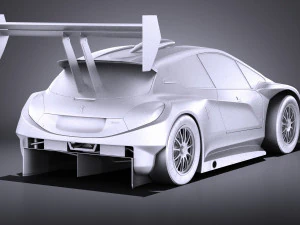 Peugeot 208 T16 Pikes Peak 2013 vray 3D Model