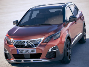 Peugeot 3008 2018 Modelo 3D
