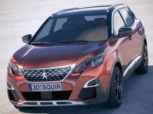 Peugeot 3008 2018 3D Model