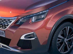 Peugeot 3008 2018 3D Model