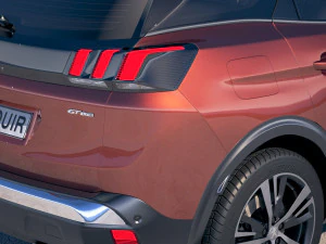 Peugeot 3008 2018 3D Model