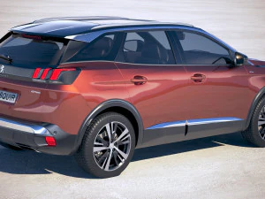 Peugeot 3008 2018 3D Model