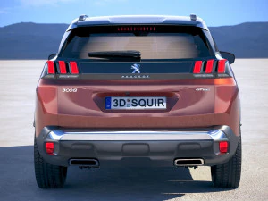 Peugeot 3008 2018 3D Model