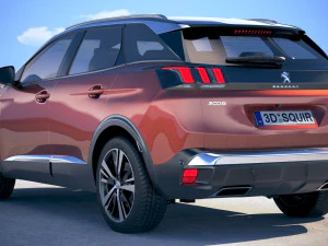 Peugeot 3008 2018 3D Model