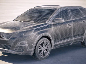Peugeot 3008 2018 3D Model