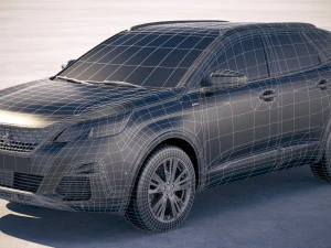 Peugeot 3008 2018 3D Model