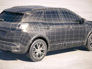Peugeot 3008 2018 3D Model