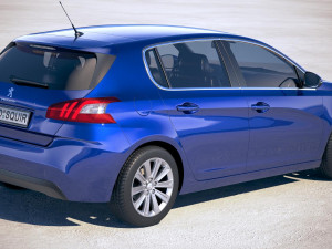 Peugeot 308 2018 Modèle 3D