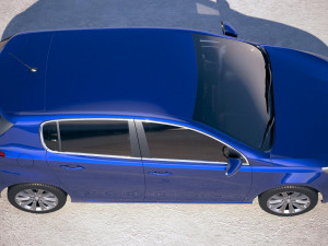 Peugeot 308 2018 Modèle 3D