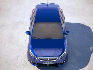 Peugeot 308 2018 Modèle 3D