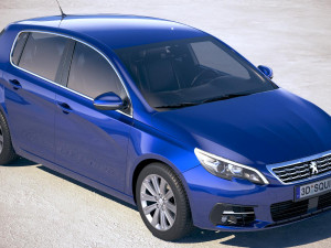 Peugeot 308 2018 Modèle 3D