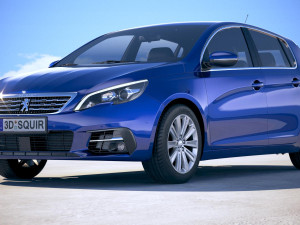 Peugeot 308 2018 Modèle 3D