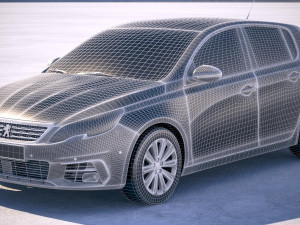 Peugeot 308 2018 Modèle 3D