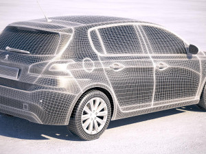 Peugeot 308 2018 Modèle 3D
